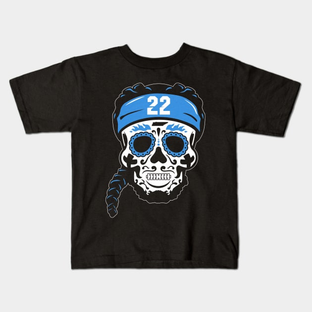 Derrick Henry Sugar Skull Kids T-Shirt by Chunta_Design